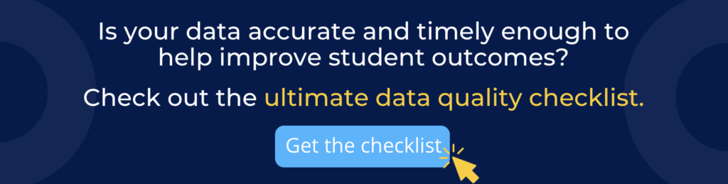 higher ed data quality checklist cta